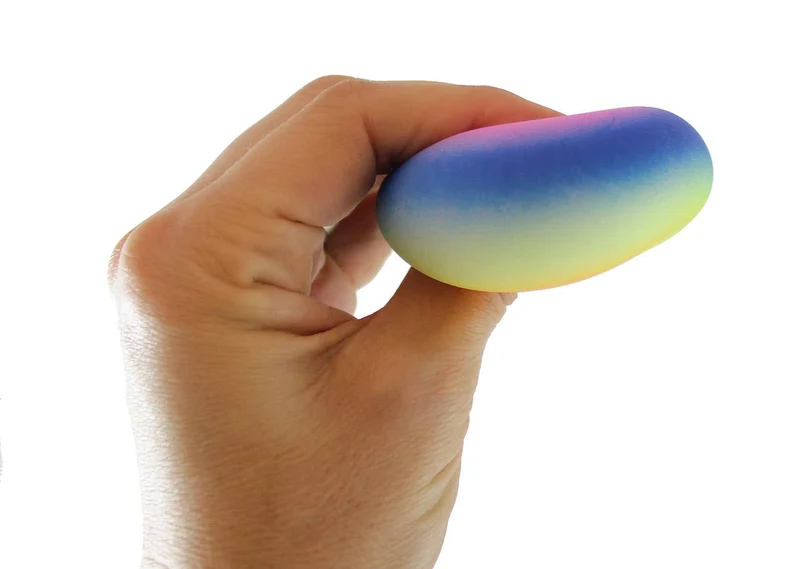 Single 1.75" Rainbow Doh Filled Stress Ball - Glob Balls Squishy OT