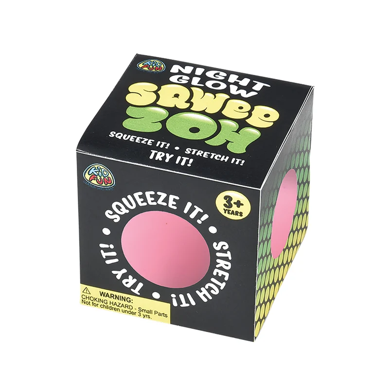 U.S. Toy Night Glow Ball Squishy Toy 2.5in Assorted