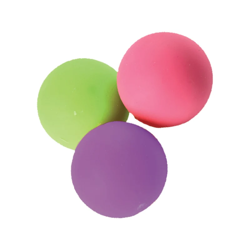 Neon Squeeze Ball 2 Inch Squishy Fidget Ball - 3 Pack