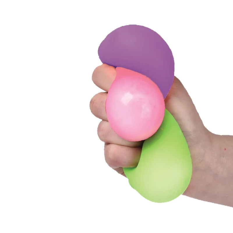 Neon Squeeze Ball 2 Inch Squishy Fidget Ball - 3 Pack