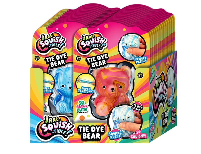 Squish Tie Dye Bear Assorted Styles