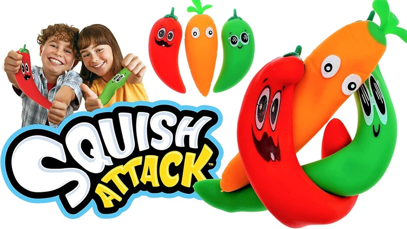 JA-RU Stretchy Carrot or Pepper Sensory Fidget Toy
