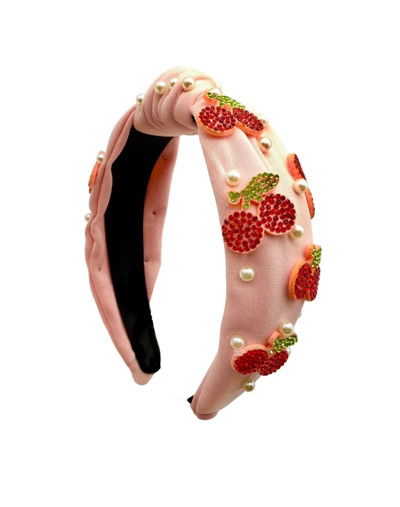 Mavi Bandz Crystal Cherries Fashion Headband