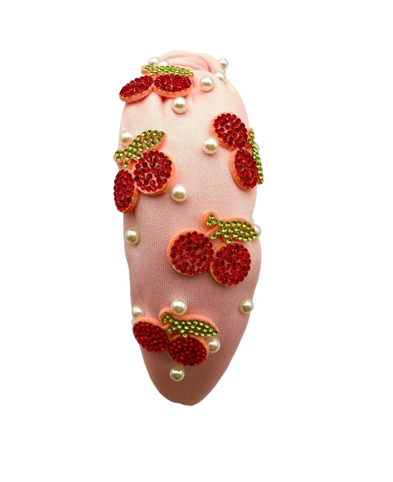 Mavi Bandz Crystal Cherries Fashion Headband