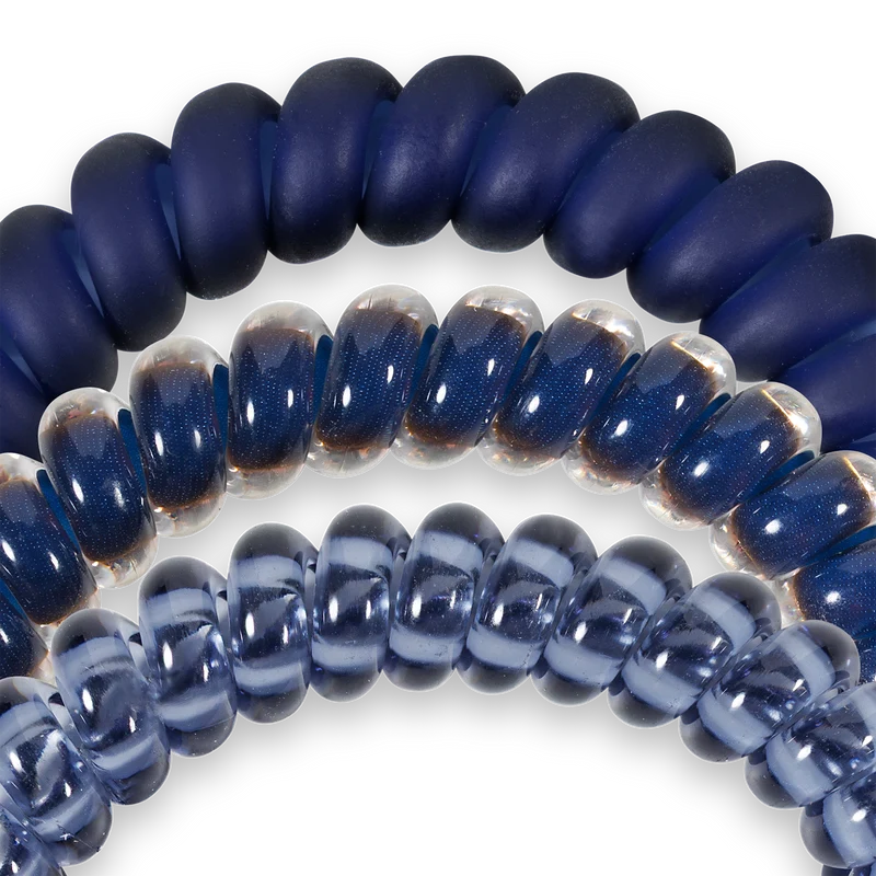 Spiral Hair Coils | Small | Nightfall Navy Hair Ties