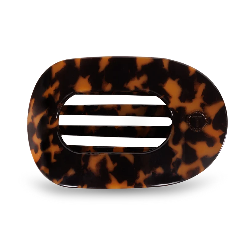 Round Flat Hair Clip | Large | Tortoise