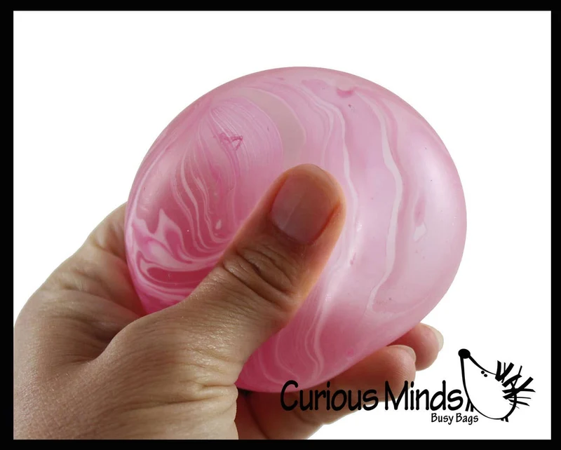 Single Marble Sugar Ball - Thick Glue/Gel Stretch Ball - Squishy