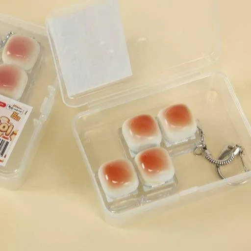 Toast Bread Clicker Key Holder (With Case)