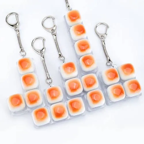 Toast Bread Clicker Key Holder (With Case)
