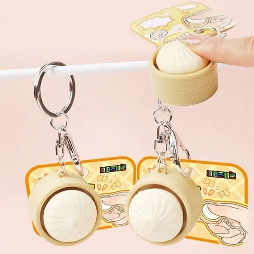 Original Dumpling Clicker Keyring – Mini Stress Relief Figet