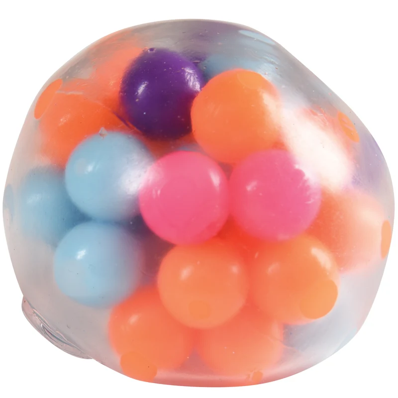 U.S. Toy Bead Squeeze Ball Transparent Filled Single