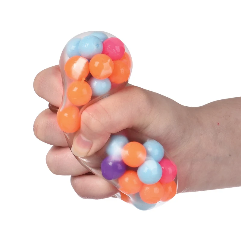U.S. Toy Bead Squeeze Ball Transparent Filled Single