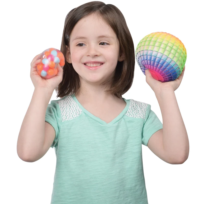U.S. Toy Bead Squeeze Ball Transparent Filled Single