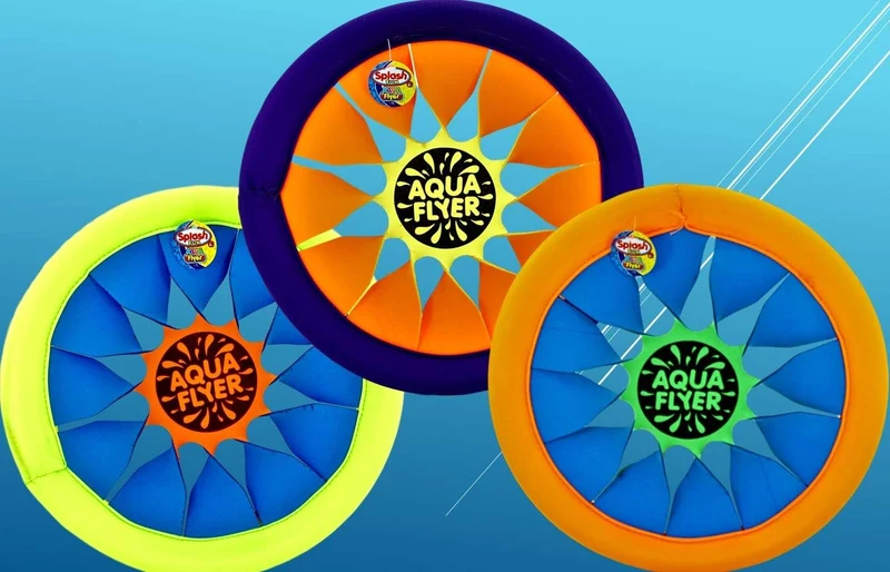 JA-RU 12-Inch Soft Flying Disc Rings for Kids Pool Games