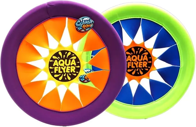 JA-RU 12-Inch Soft Flying Disc Rings for Kids Pool Games