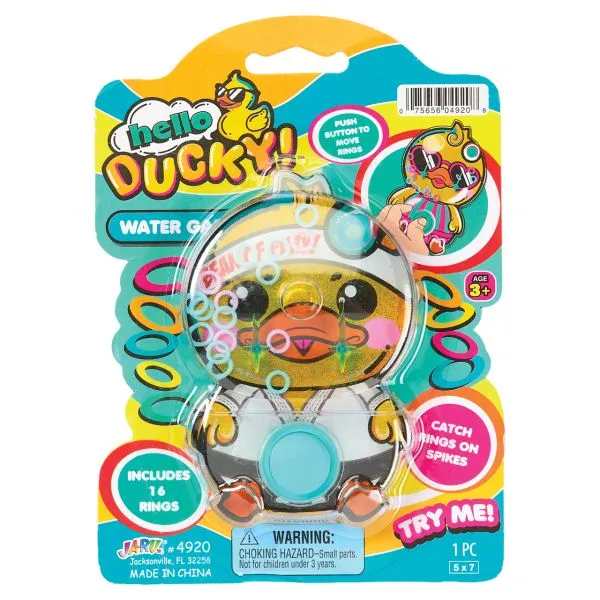 Hello Ducky Water Game Handheld Ring Toss Toy for Kids