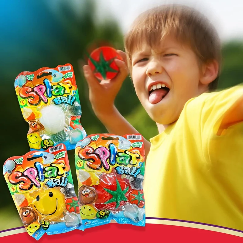 JA-RU Squishy Splat Ball Sensory Fidget Toy for Stress Relief
