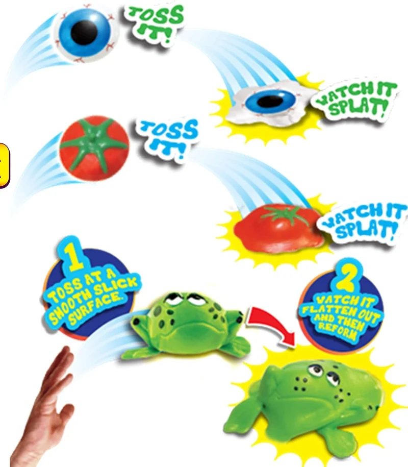 JA-RU Squishy Splat Ball Sensory Fidget Toy for Stress Relief