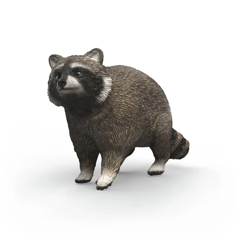 Schleich Wild Life Raccoon Hand Painted Animal Figurine Toy