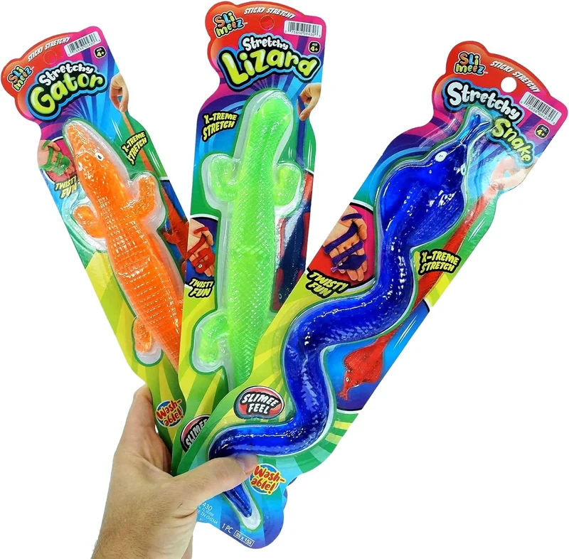 JA-RU Giant Sticky Reptile Stretchy Fidget Toy for Kids