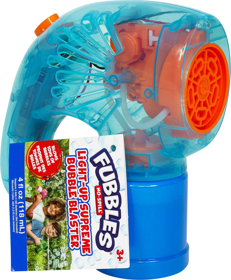 Fubbles Light-Up Supreme Bubble Blaster Outdoor Toy for Kids