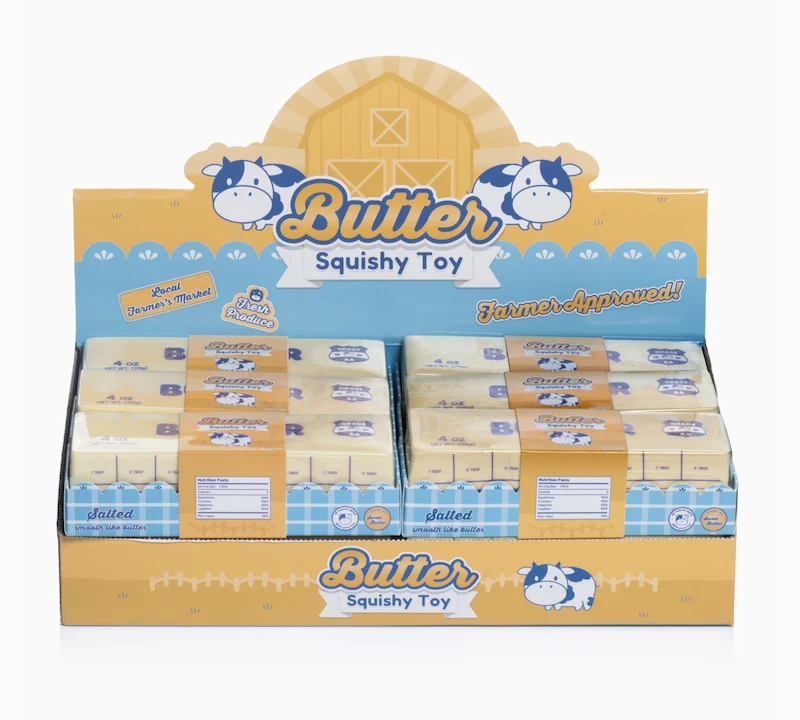 Butter Squishy Toy by Kawaii Slime Company - Super Soft Sensory