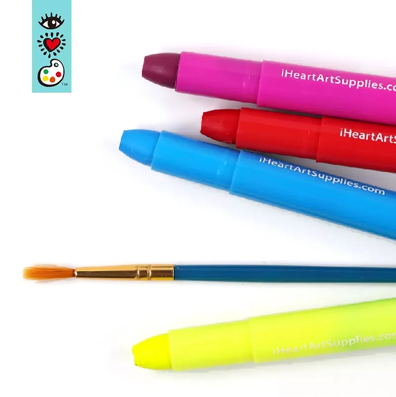 iHeartArt 12 Watercolor Pastels Set with Blending Brush