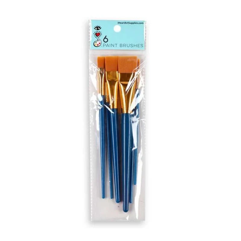 Bright Stripes 6 Paint Brush Set
