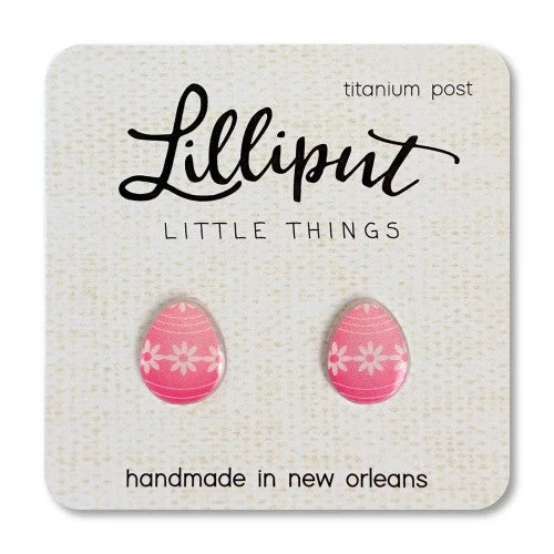 Lilliput Pink Easter Egg Earrings