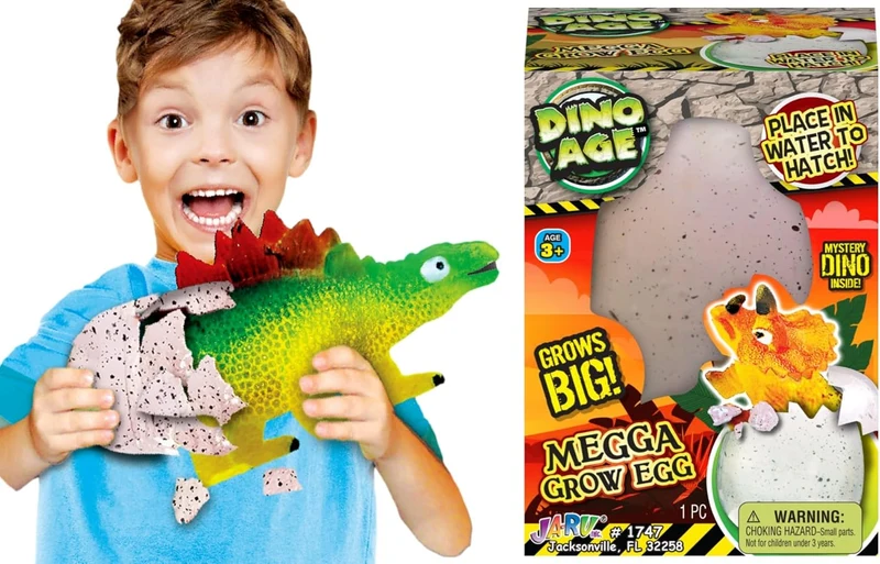 JA-RU Giant Hatching Dinosaur Egg Growing Toy for Kids
