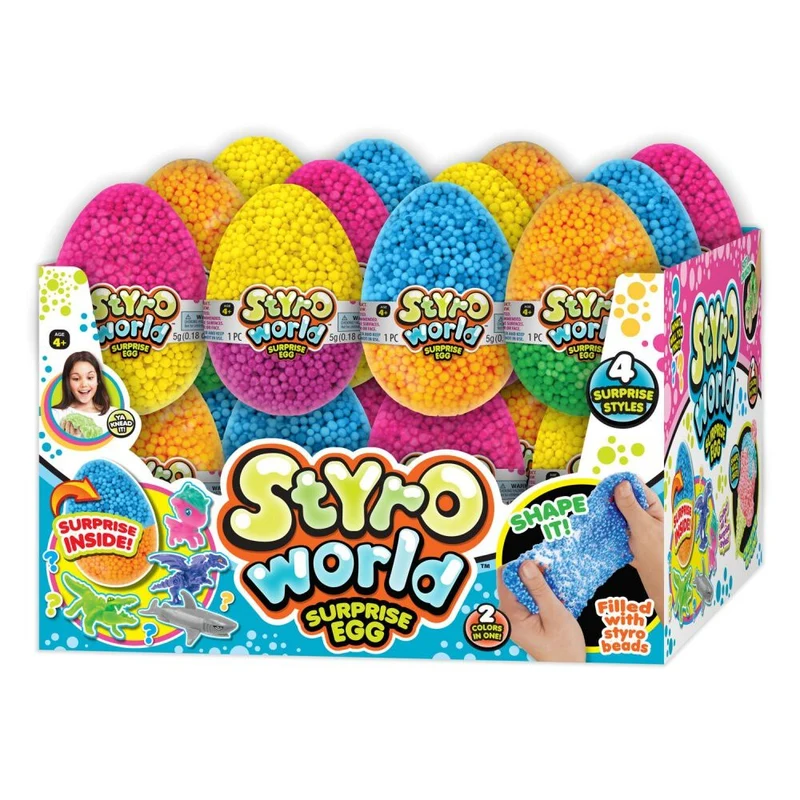 Styro World Egg English Edition Soft Crunchy Shaping Toy For Kids