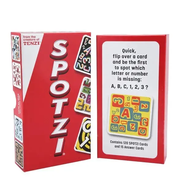 Spotzi Fast-Paced Card Game for Quick Thinking and Family Fun