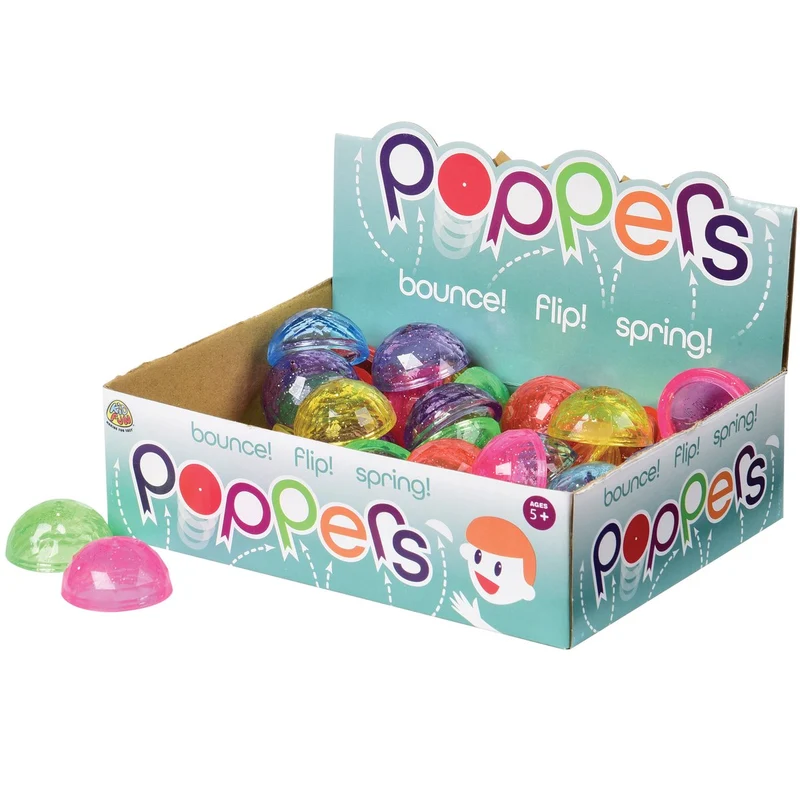 Transparent Glitter Poppers