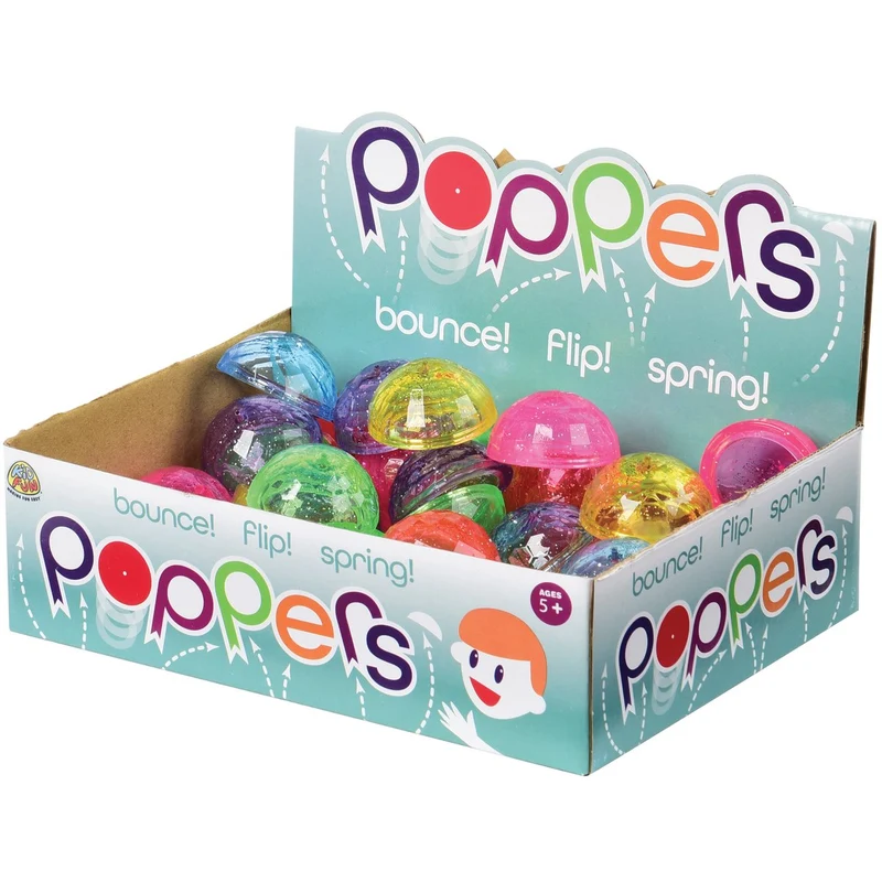 Transparent Glitter Poppers