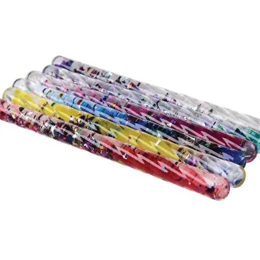 Corkscrew Glitter Wand 6.25 Inch Sensory Toy