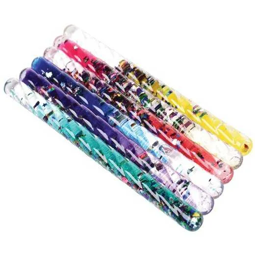 Corkscrew Glitter Wand 6.25 Inch Sensory Toy