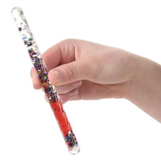 Corkscrew Glitter Wand 6.25 Inch Sensory Toy