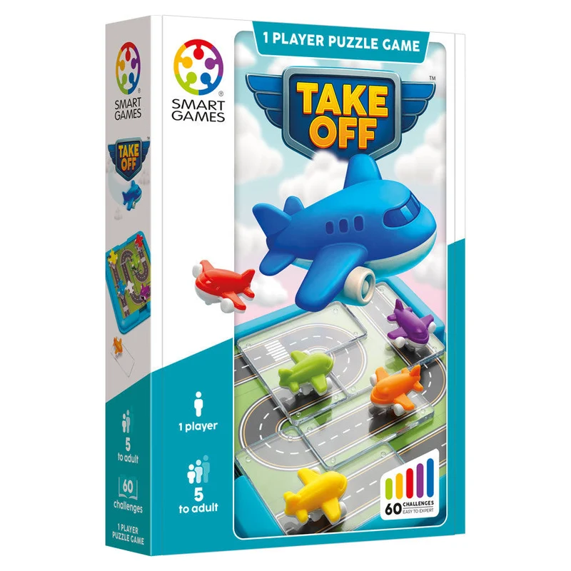 Smart Games Take Off Aviation Logic Puzzle with 60 Challenges