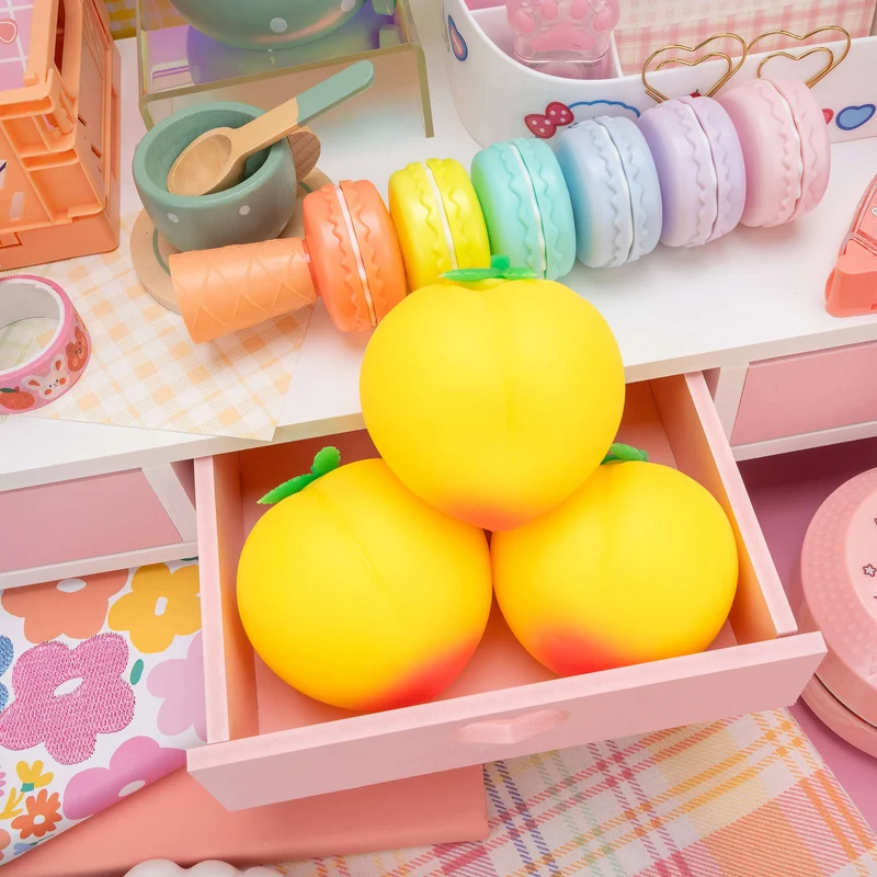 Just Peachy Soft Sensory Stress Ball Toy - Yellow