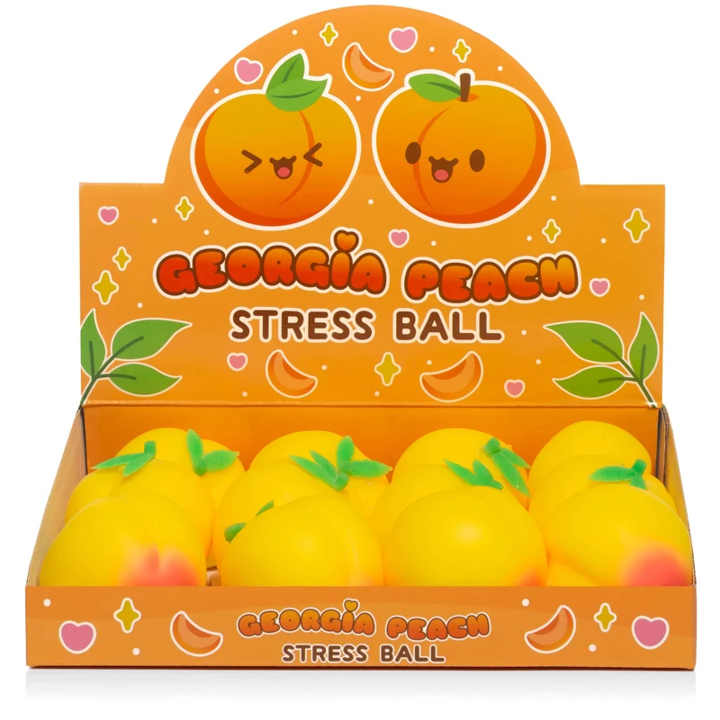 Just Peachy Soft Sensory Stress Ball Toy - Yellow