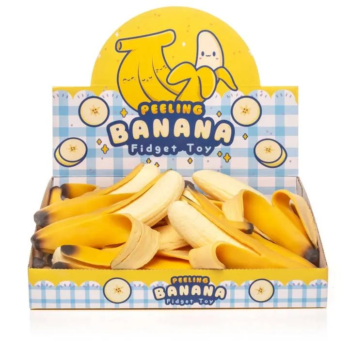 Realistic Peeling Banana Sensory Fidget Toy