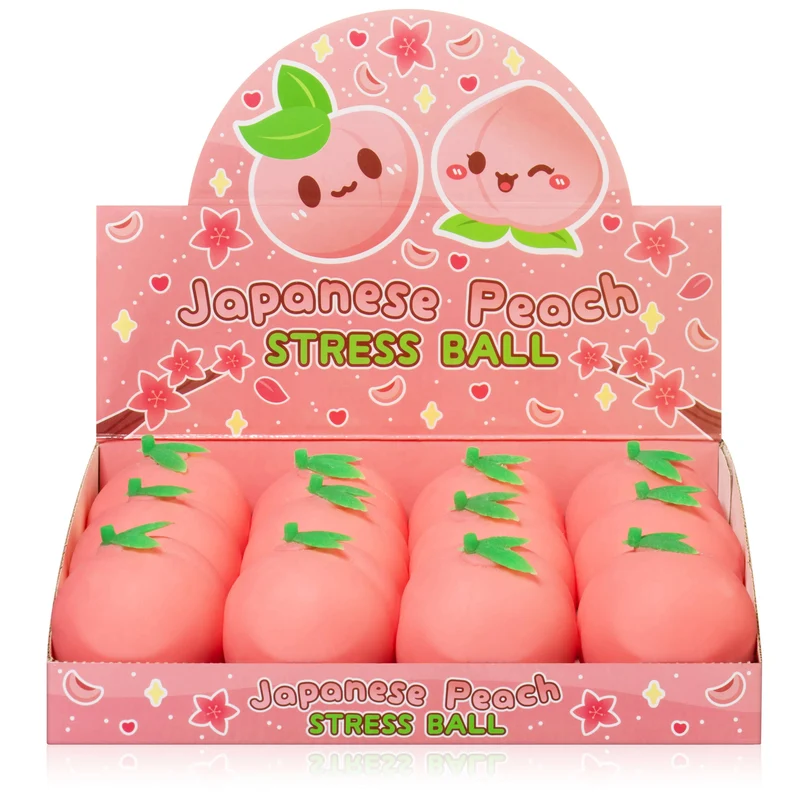 Just Peachy! Cute Japanese-Style Soft Peach Sensory Stress Toy Pink