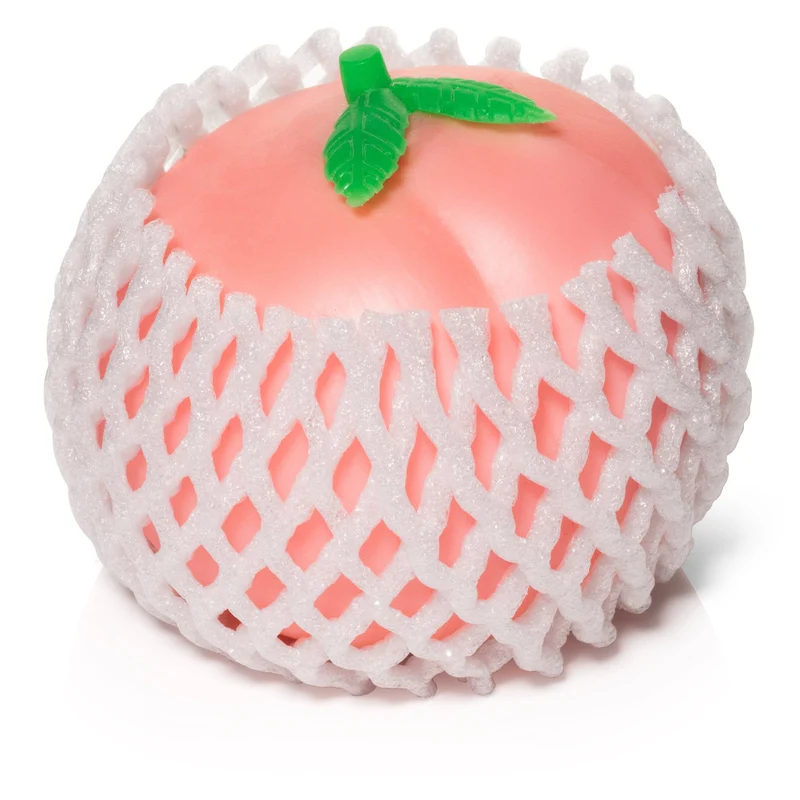 Just Peachy! Cute Japanese-Style Soft Peach Sensory Stress Toy Pink