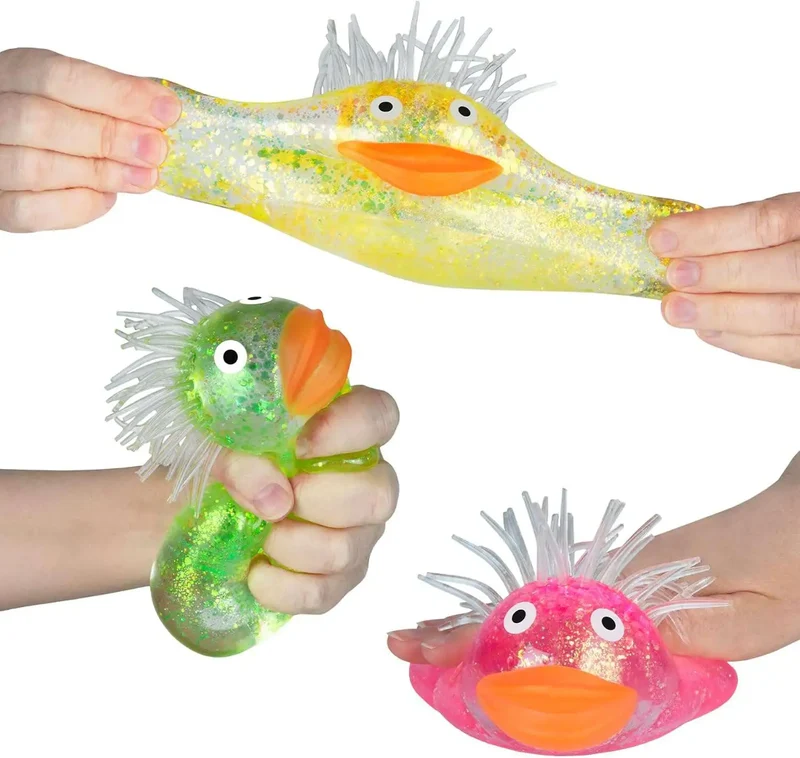 Curiosities Sparklee Duck 3-Inch Sensory Squeeze Toy By ORB
