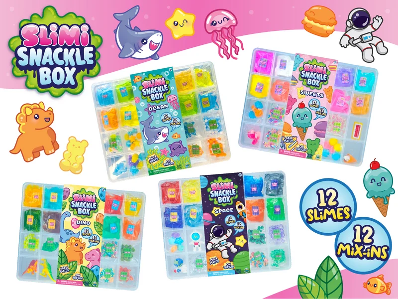 Orb Toys Slimi Snackle Box Sweets Slime Sensory Kit with Mix-ins