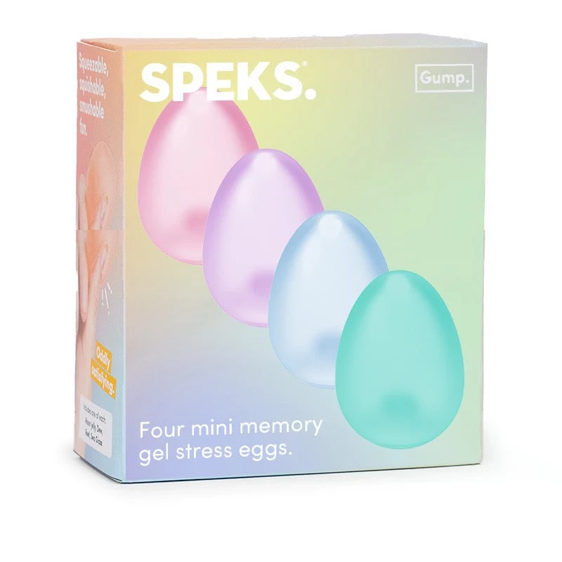 Speks Gump Egg 4 Pack Squishy Stress Relief Fidget Toys