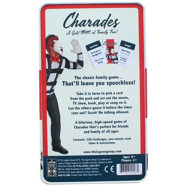 Charades Family Card Game - 200 Challenges