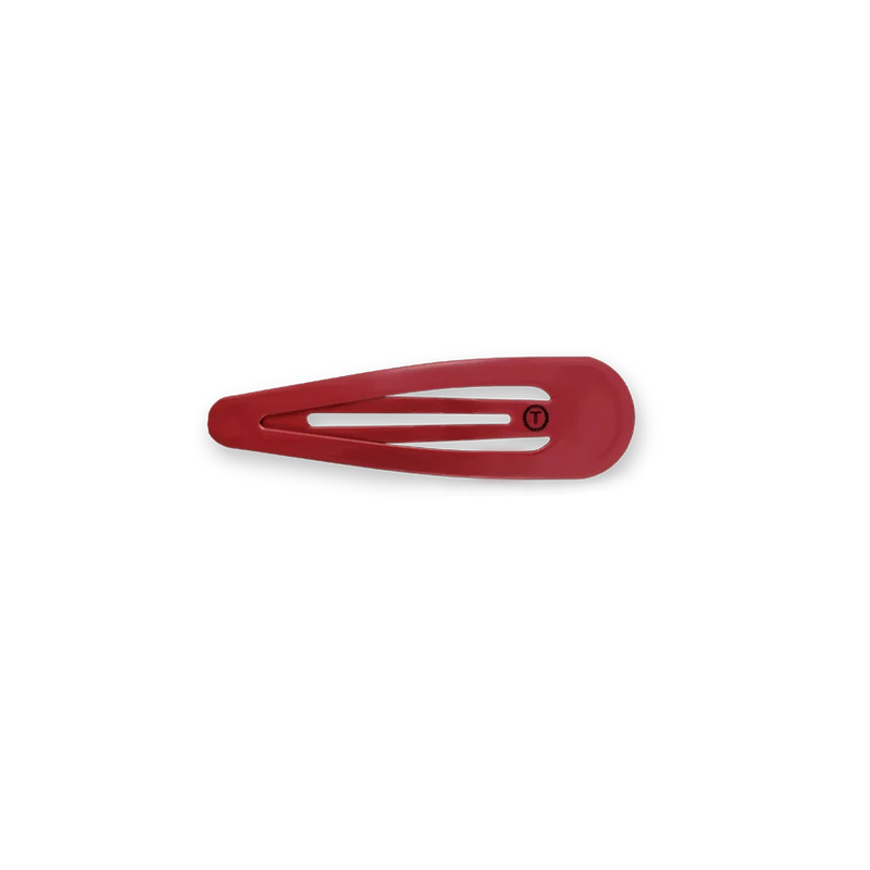 TELETIES Burgundy Wild Side No Snag Snap Hair Clips 6-Count