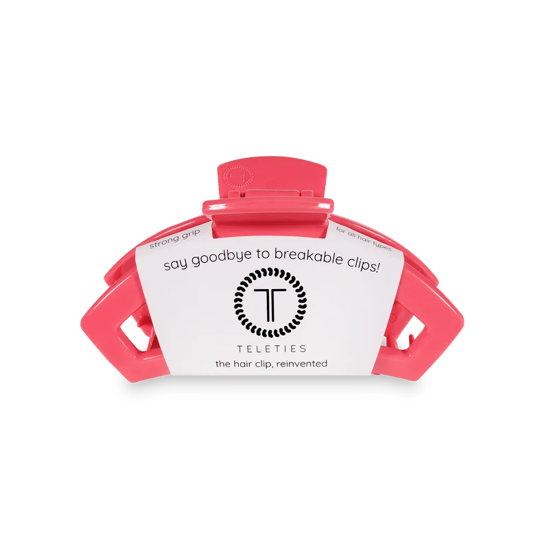 TELETIES Open Bikini Boardroom Small Pink Claw Hair Clip
