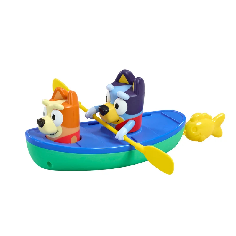 Toomies Bluey Pull and Go Canoe Bath Toy for Toddlers